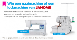 win een naaimachine lockmachine