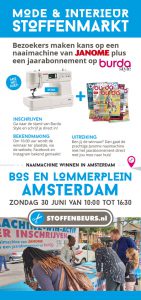 naaimachineactie Bos en Lommerplein