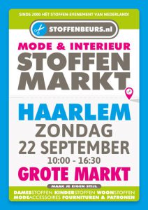 Stoffenmarkt Haarlem Grote Markt 22 september