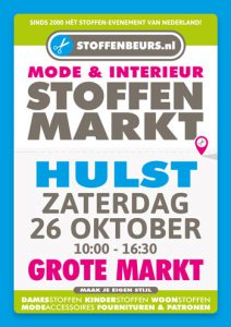 Stoffenmarkt Hulst 26 oktober Grote Markt